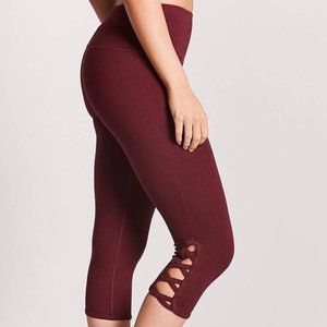 Forever21 Maroon Capri Leggings